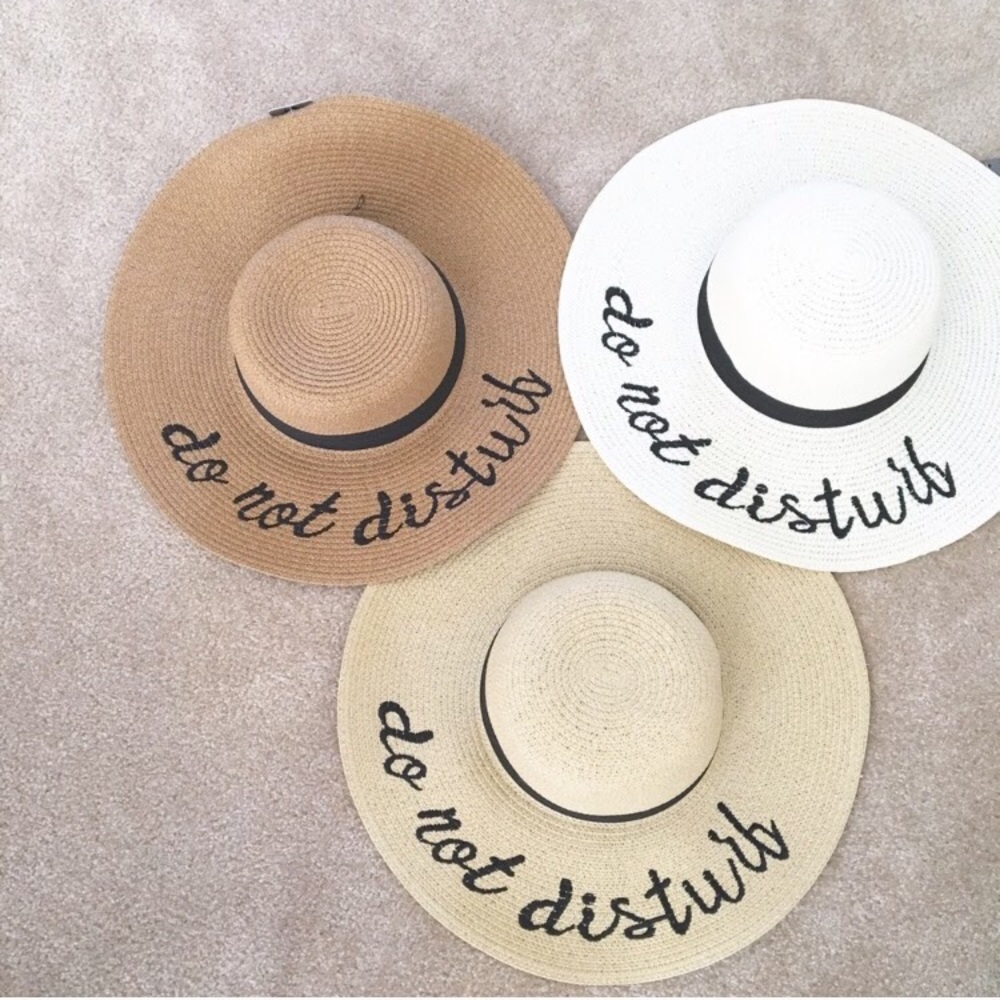 DO NOT DISTURB  wide-brimmed hat - Picture 3 of 3